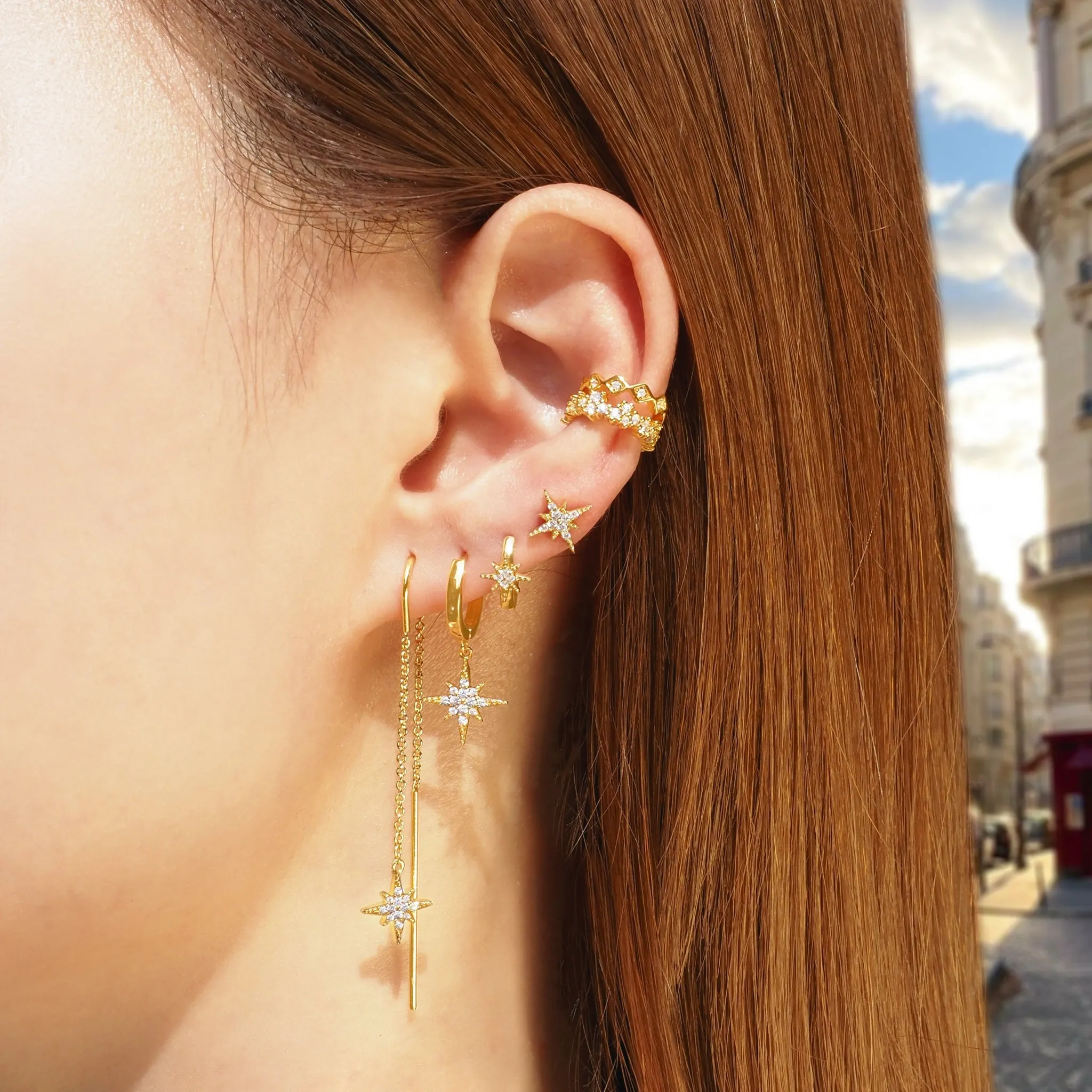 Starburst Threader Earrings