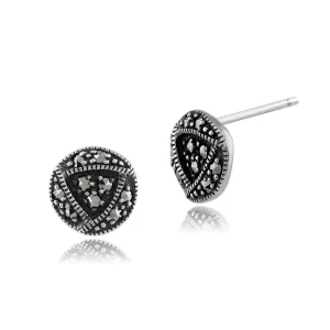 Sterlingsilber 0,2 CT Markasit Rennie Mackintosh Ohrstecker