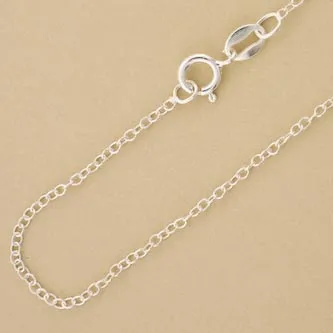 Super Light Cable Link Sterling Silver Chain