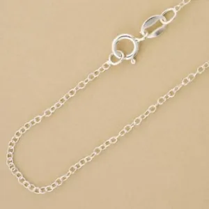 Super Light Cable Link Sterling Silver Chain