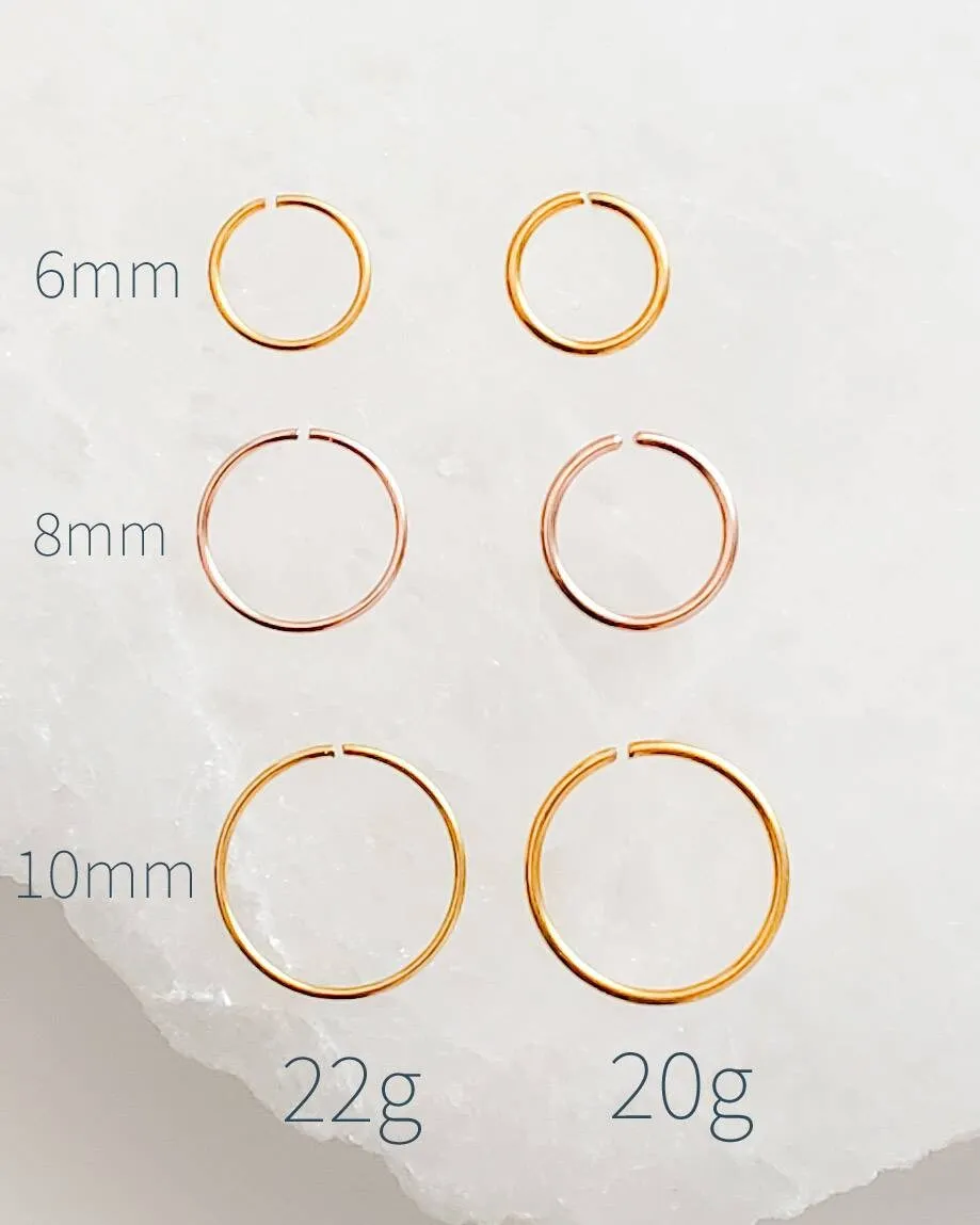 Super Thin Endless Nose Hoop