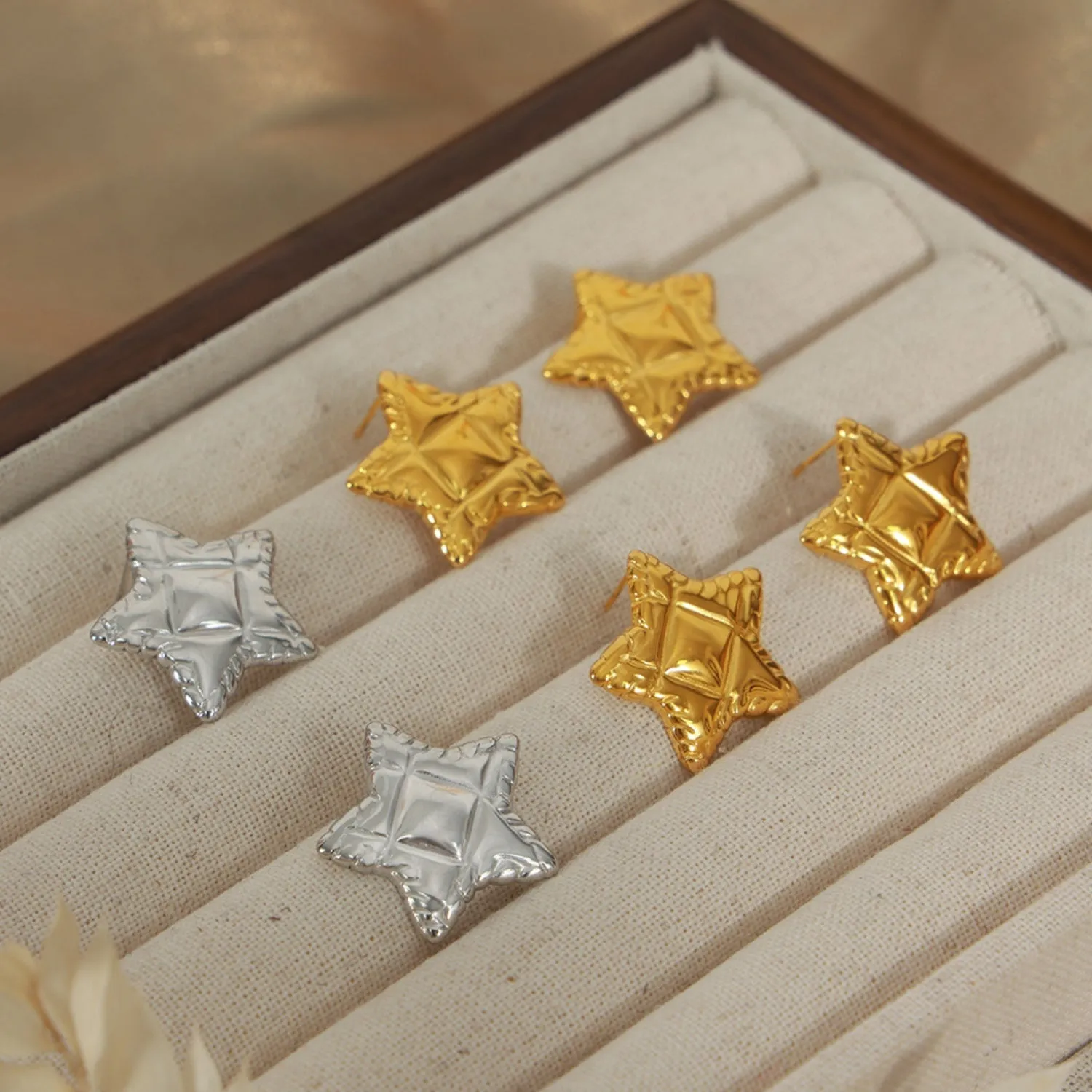 TEEK - Titanium Steel Star Stud Earrings