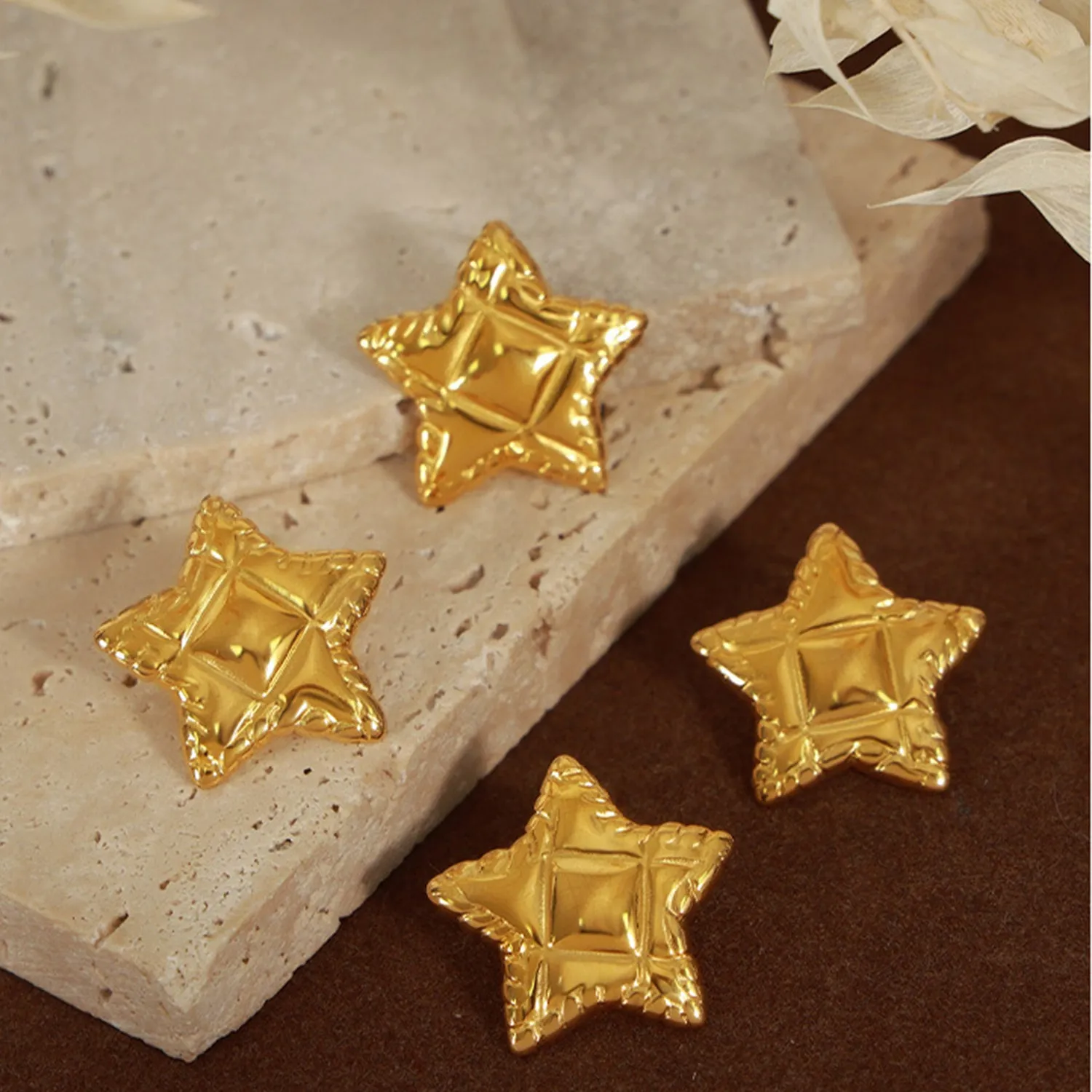 TEEK - Titanium Steel Star Stud Earrings