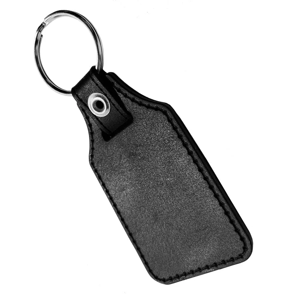 Thin Blue Line K9 Unit German Shepherd Design Faux Leather Key Ring