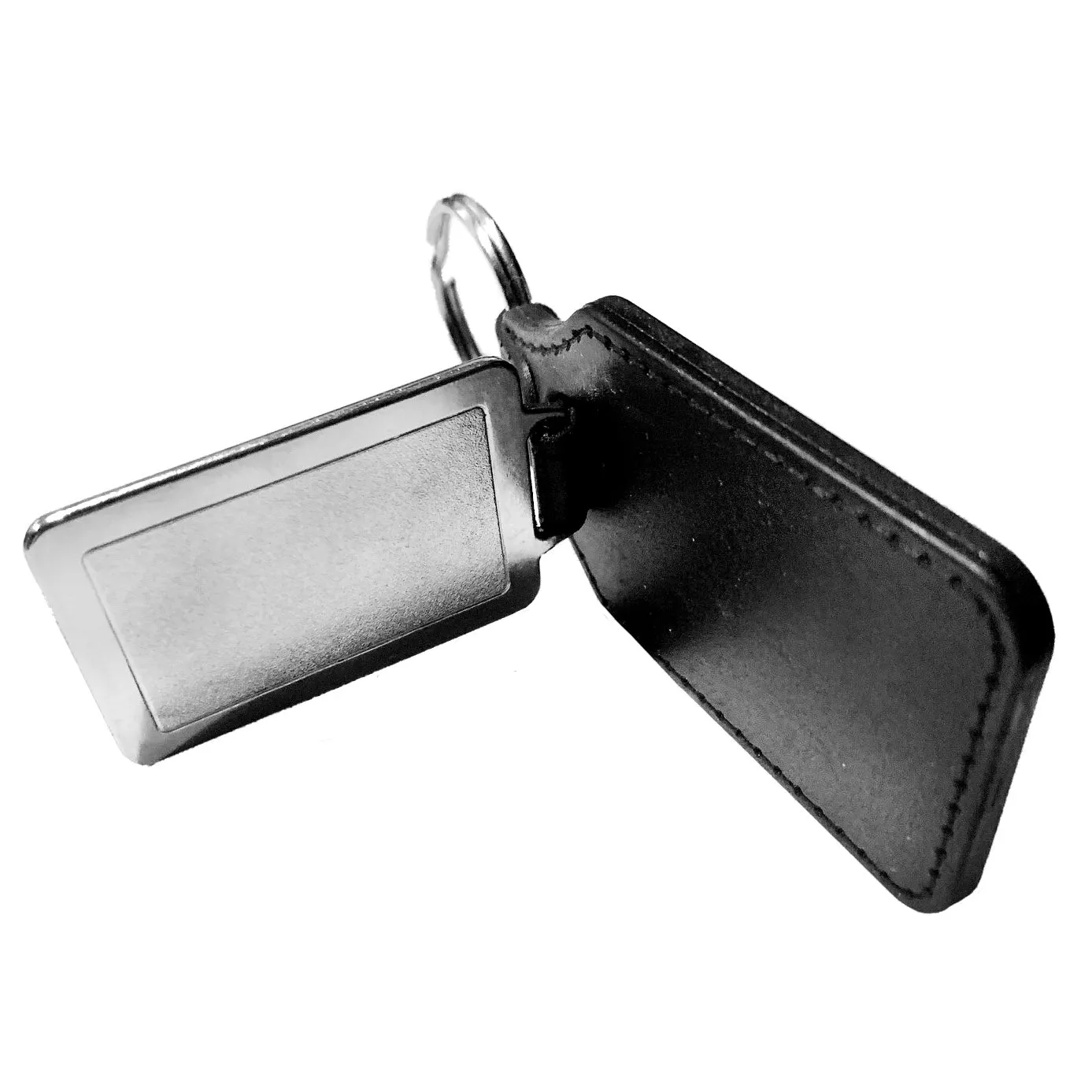 Thin Blue Line K9 Unit German Shepherd Design Faux Leather Key Ring