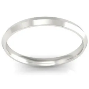 Thin Gold Knife Edge Band 2mm