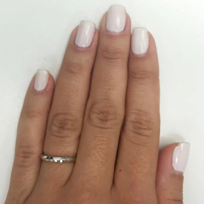 Thin Gold Knife Edge Band 2mm