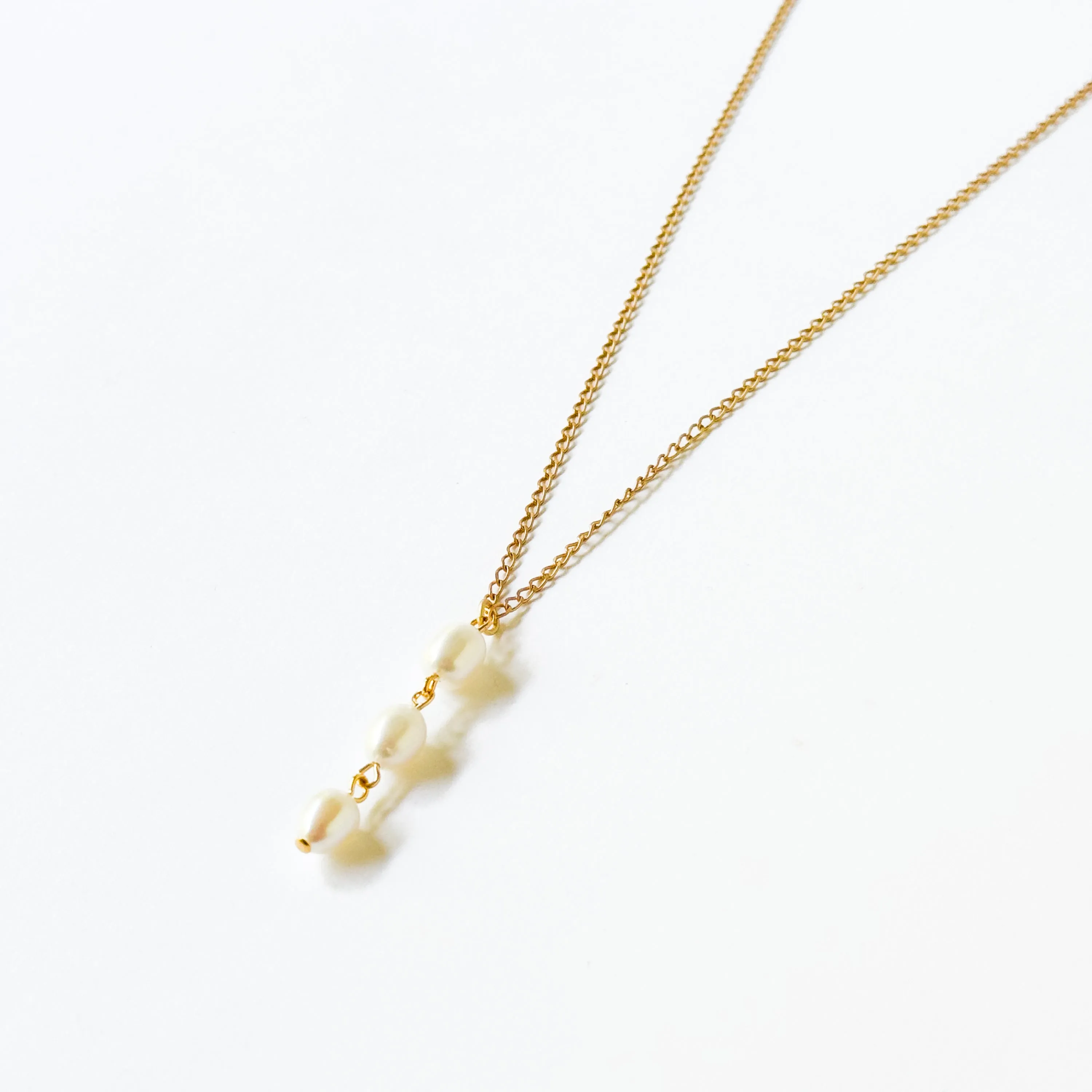 Three Pearl Necklace - WS