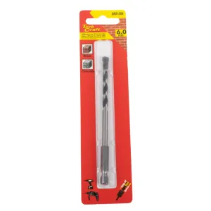 Tork Craft DRill Bit Masonry/Concrete 6.0mm Hex Shank 1/Card DR81006