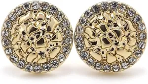 Unisex Round, Africa Nugget Earring Cookie Earring Surgical Steel Post Stud Earring