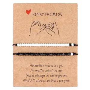 Valentine's Day Gift Best Friend Bracelets Couples Bracelets for 2 Matching Yin Yang His and Her Lover Bracelet Jewelry for Bff Friendship Relationship Boyfriend Girlfriend(Matching bead)