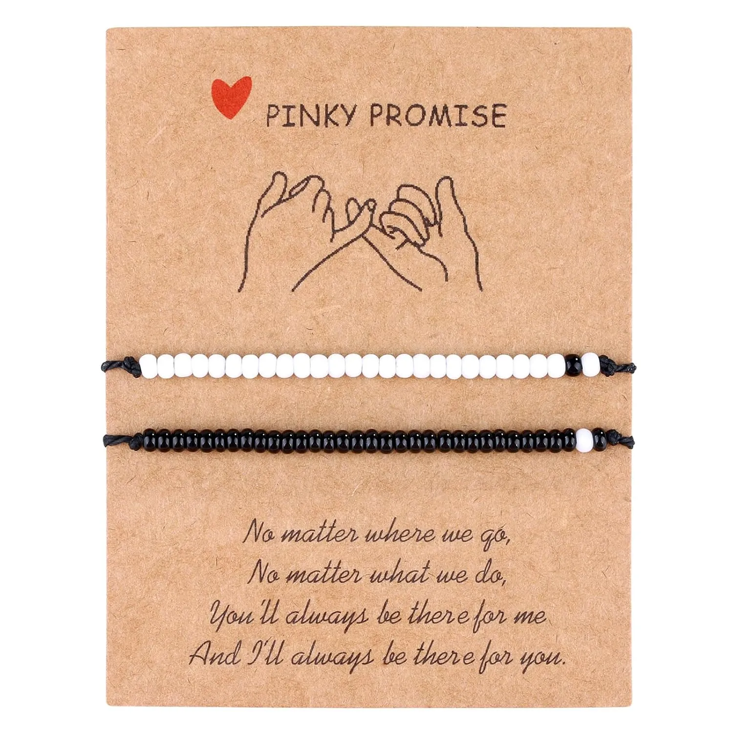 Valentine's Day Gift Best Friend Bracelets Couples Bracelets for 2 Matching Yin Yang His and Her Lover Bracelet Jewelry for Bff Friendship Relationship Boyfriend Girlfriend(Matching bead)