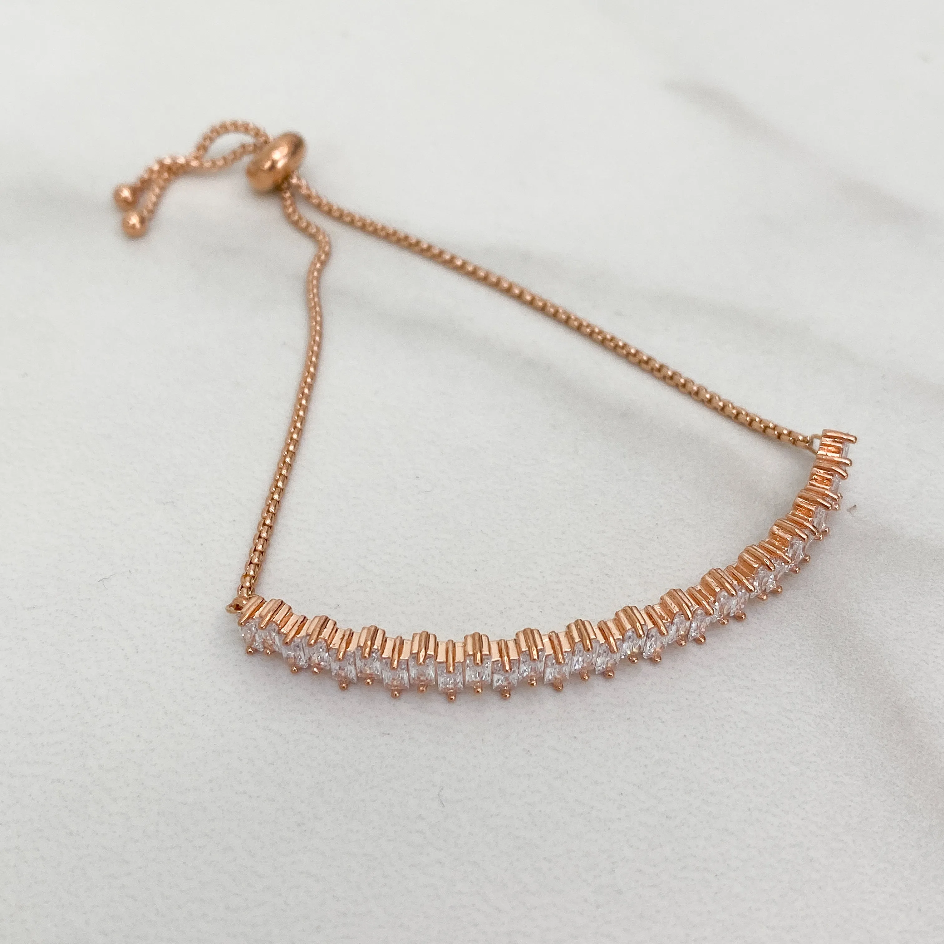 VENICE Rose Gold Crystal Bracelet