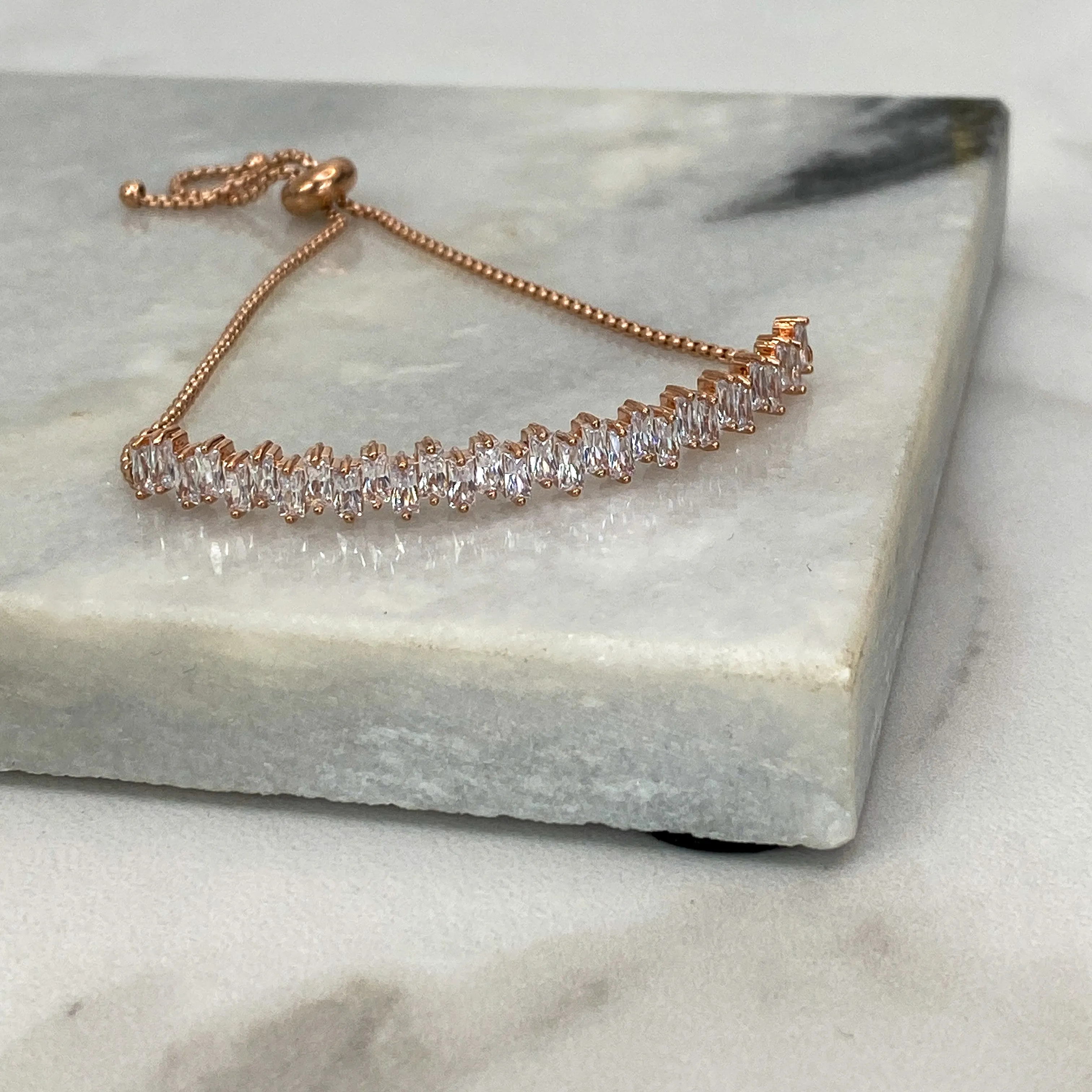 VENICE Rose Gold Crystal Bracelet