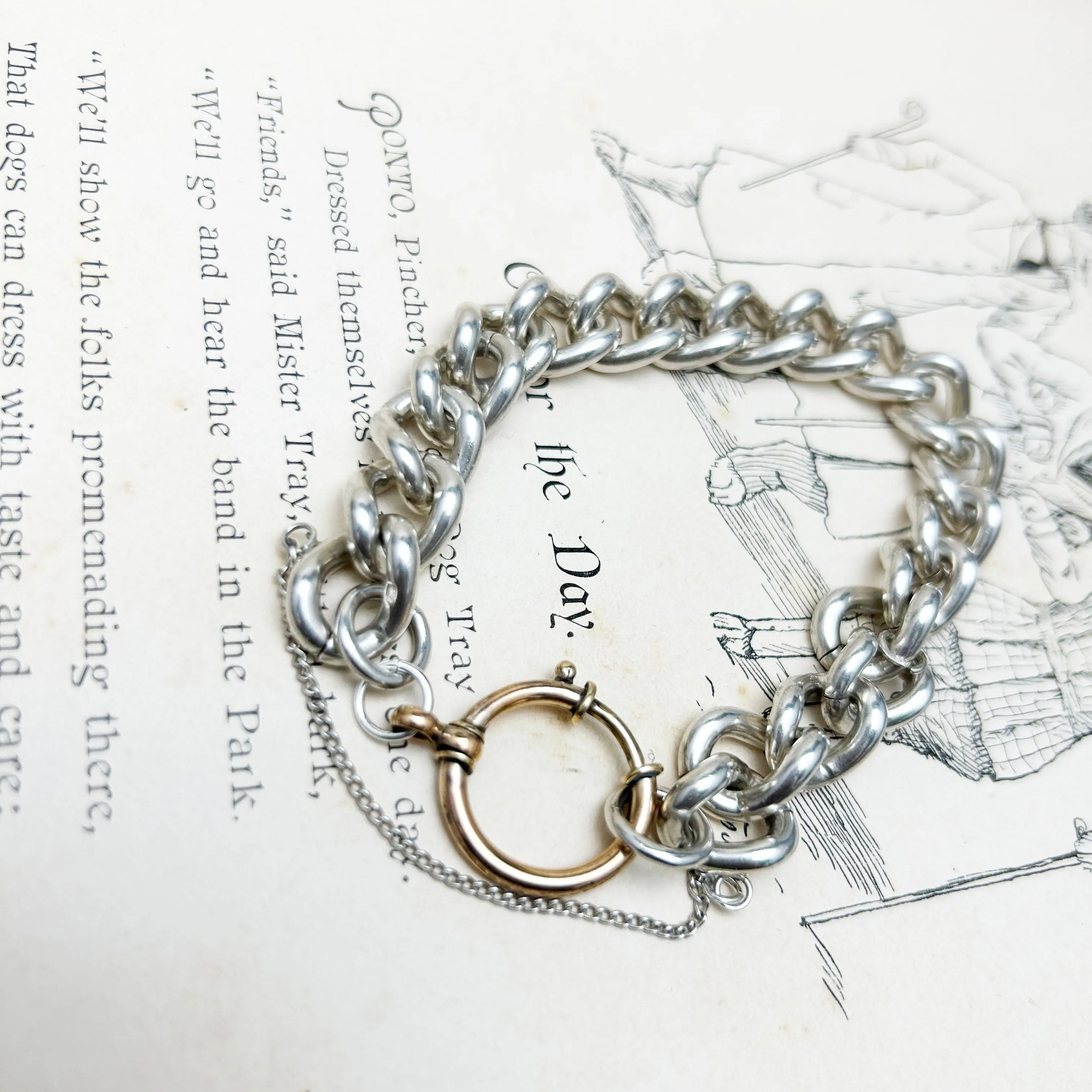 Vintage Chunky Bracelet | Curb Link