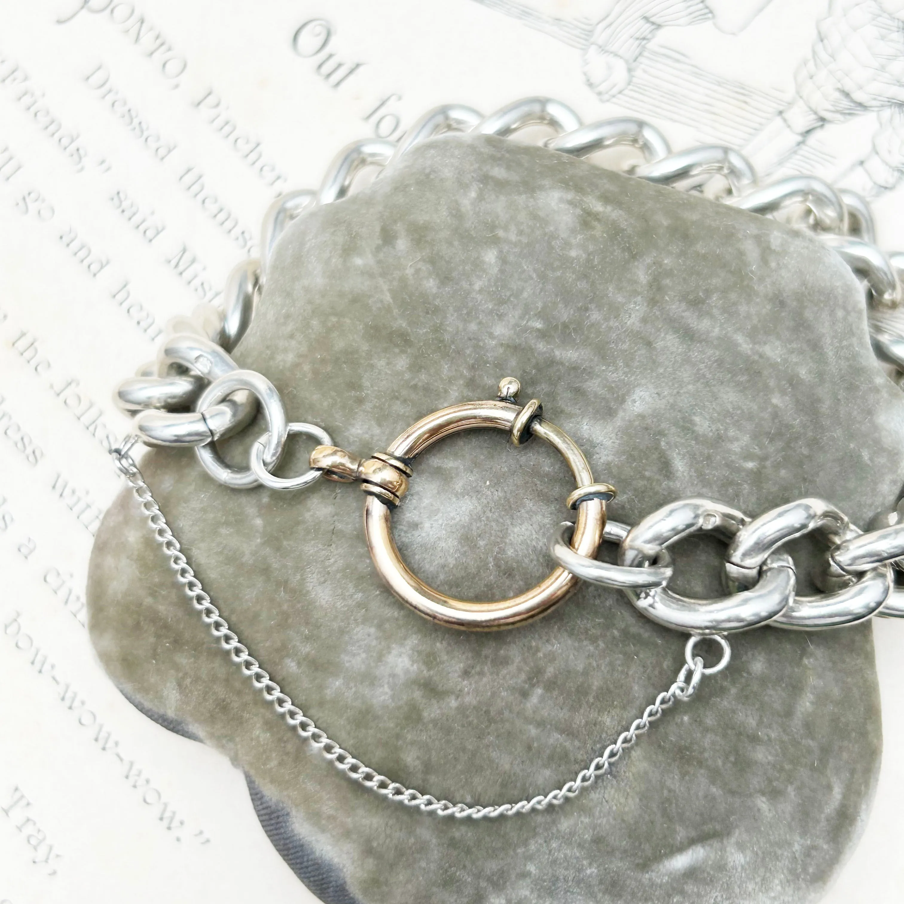 Vintage Chunky Bracelet | Curb Link