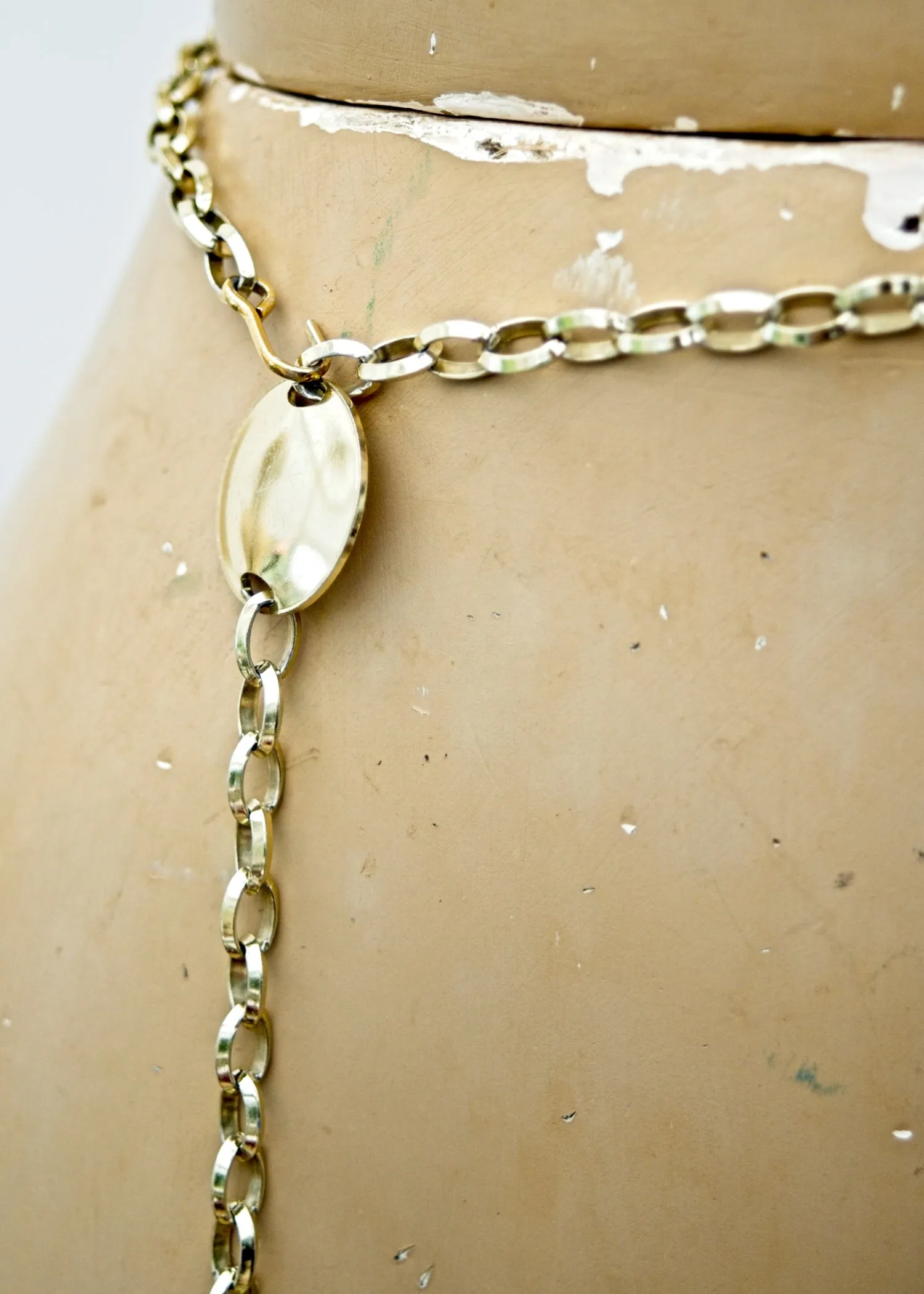 Vintage Lightweight Metal Chain Link Belt